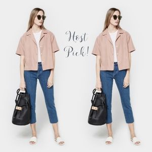 NWT Goldsign Blue Jeans Size 28 Refit High Rise Cropped Straight Casual 3317813